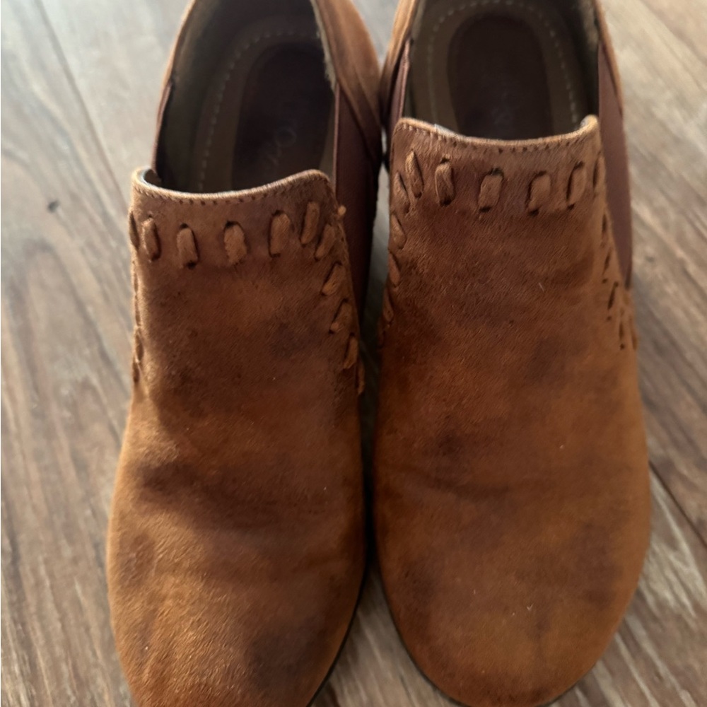 Eurosoft Brown Leather Slip-On Shoes